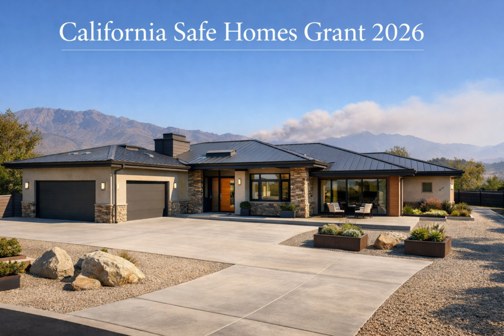 California Safe Homes Grant application 2026