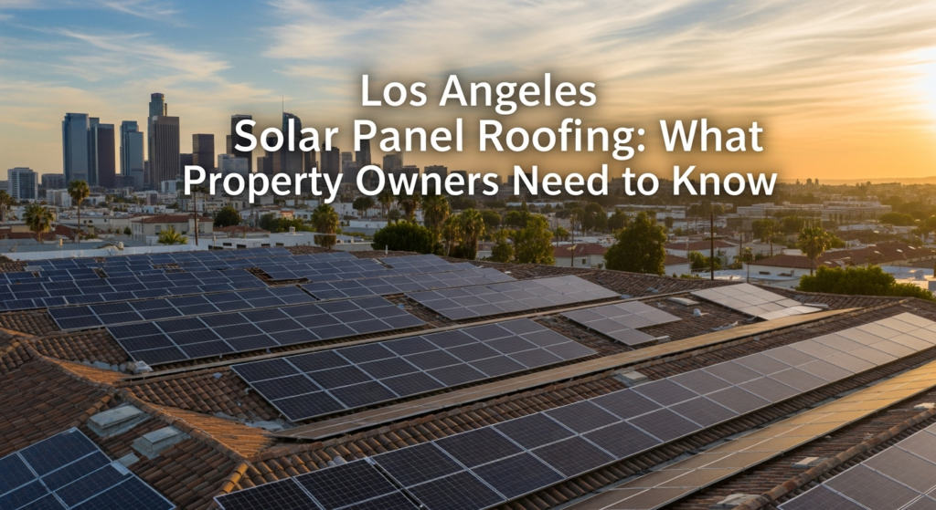 Los Angeles Solar Panel Roofing: What Property Owners Need to Know